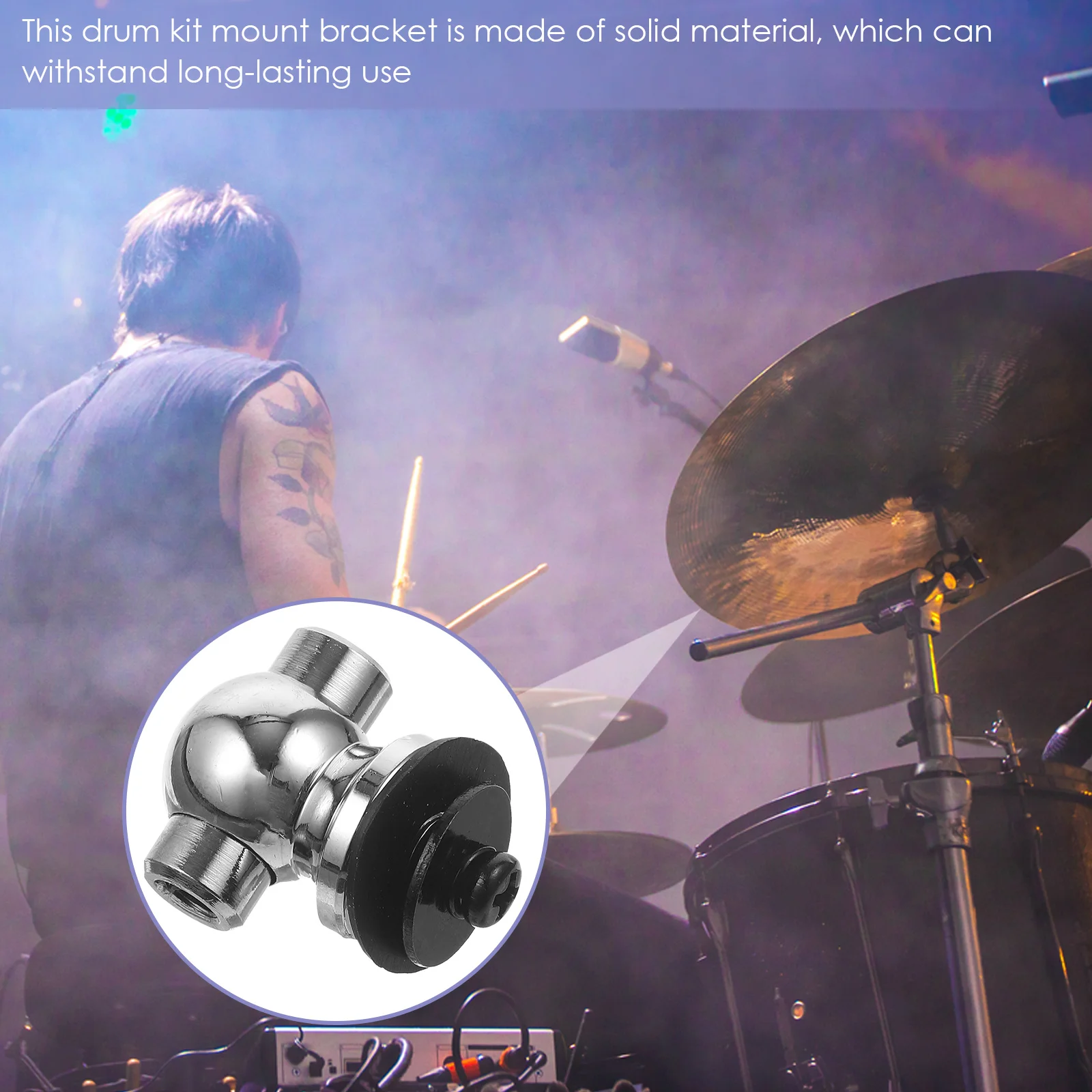 

Drum Set Lugs Tom Floor Snare Clamp Mount Bracket Zinc Alloy Single Side Screw Drum Kit Parts Instrument Accessories