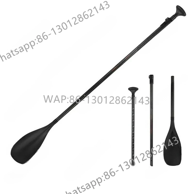 T03 Full Carbon Paddle SUP Carbon Fiber Surfing Single Head Paddle, Paddle Board Three-stage Racing