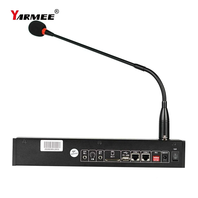 Public Address System Multi functional Remote Intelligent Paging Station for Broadcasting System