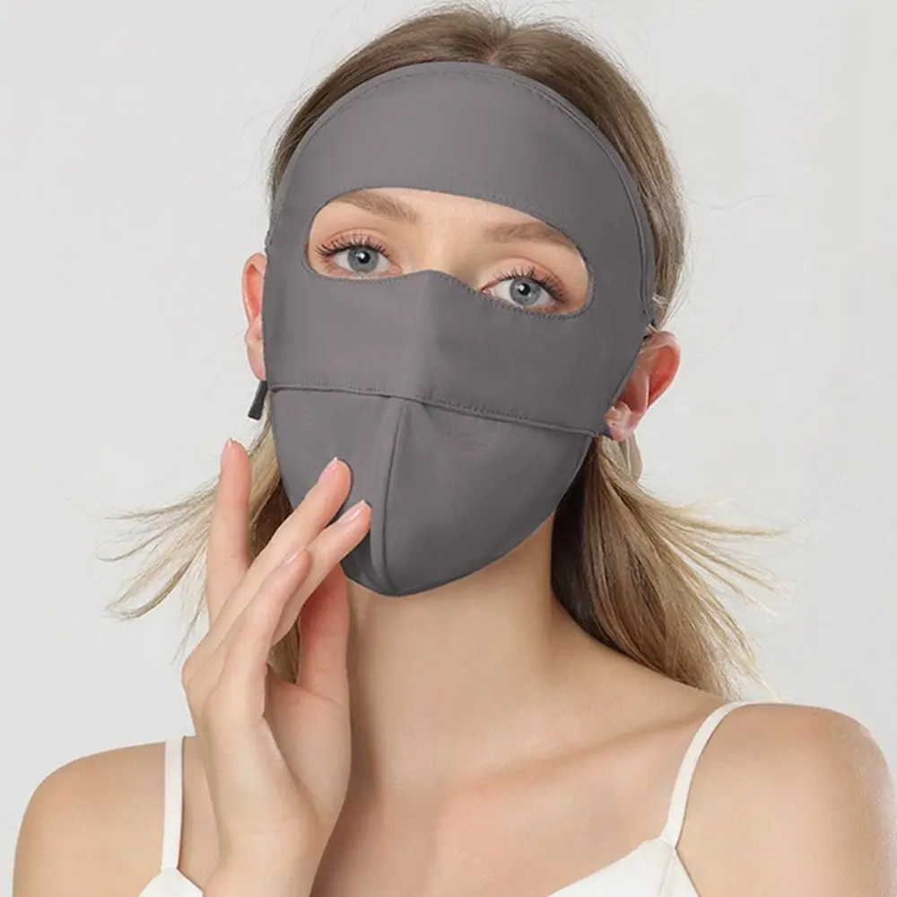 Adjustable Sunscreen Face Scarf Ice Silk Mask Summer Face Mask Face Cover Sunscreen Veil Face Scarves Sunscreen Mask Golf