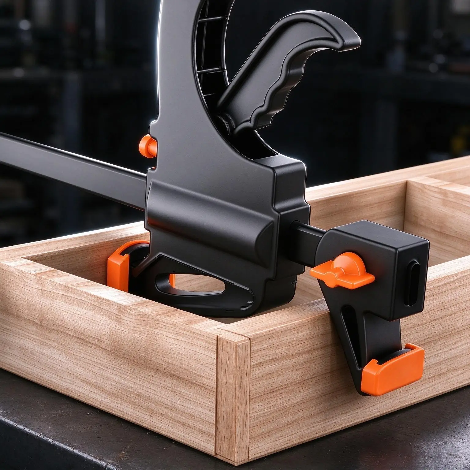 6 Inch Bar Clamp Woodworking Quick Grip F Clamp One Handed Ratchet Release Carpenter Tool