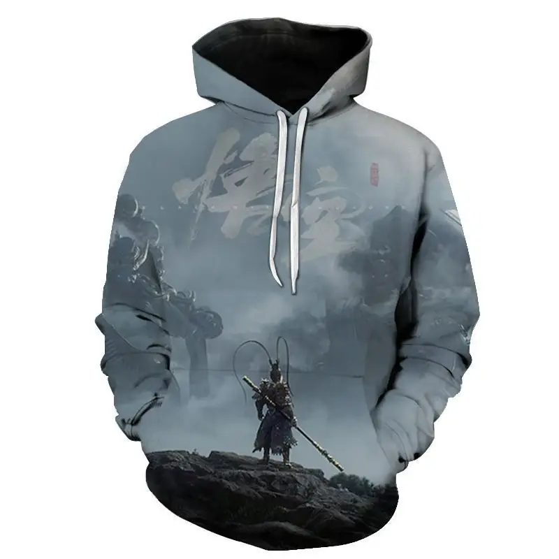 Game Black Myth WuKong 3D Print Hoodies Men Women Fashion Oversized Hoodie Pullovers Hooded Sweatshirts Tracksuits Man Clothing