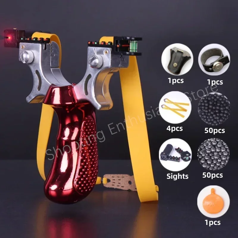 

High Precision Slingshot Resin, Night Vision, Laser Catapult Set, Powerful, Outdoor, Fishing, Hunting, Shooting, Competitive