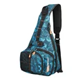 Blue fish print