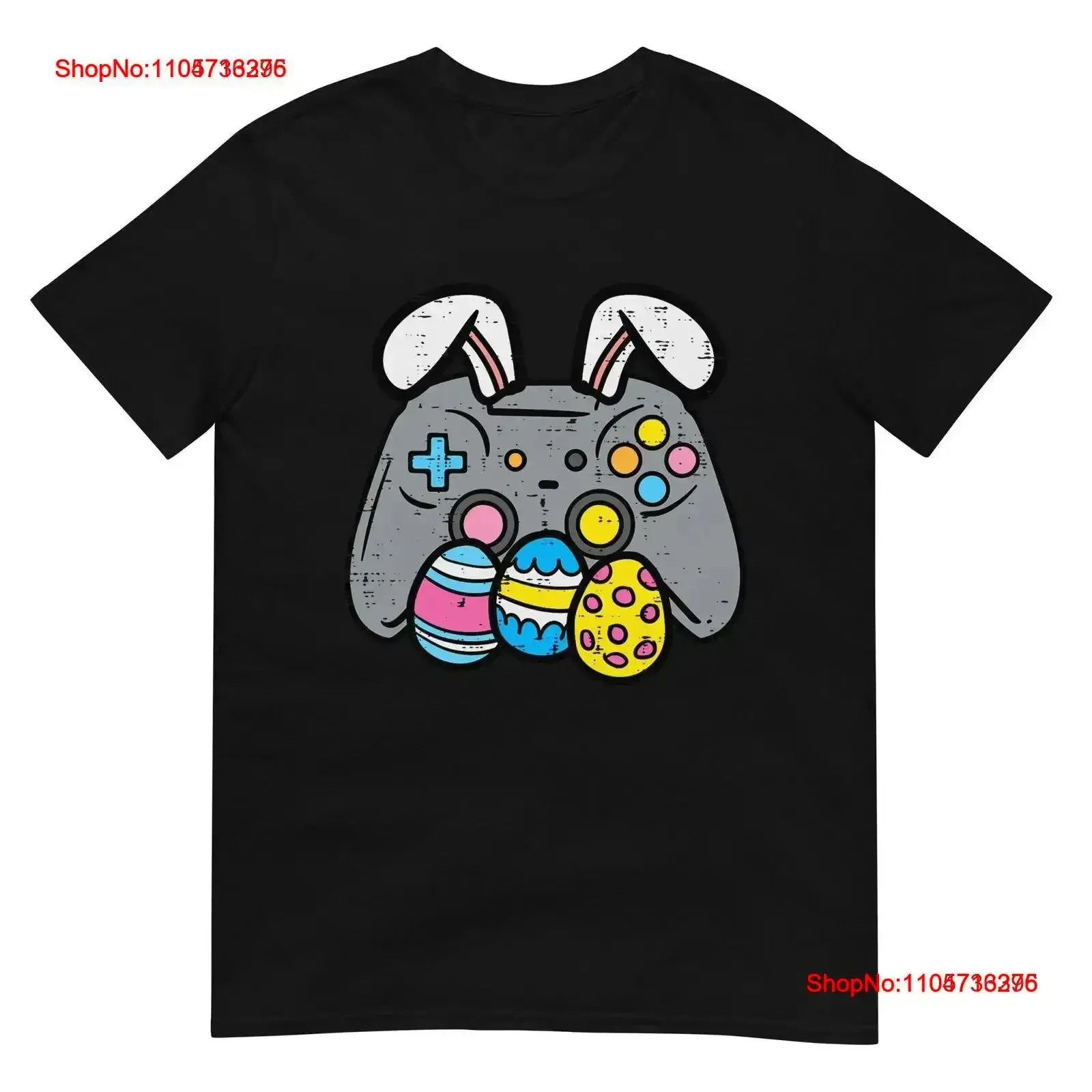 Easter Video Game Bunny Eggs Gaming Gamer Boys Men T Shirtn Kids Shirt vintage Washed Top For Everyday Wear Stretched Versatile