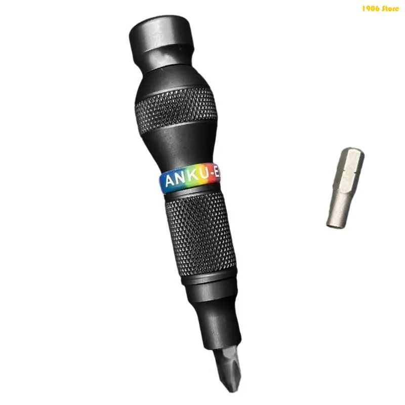 U1JB Ergonomic Aluminum Screwdriver Grip With Auto Locking 6.35 Shank Design