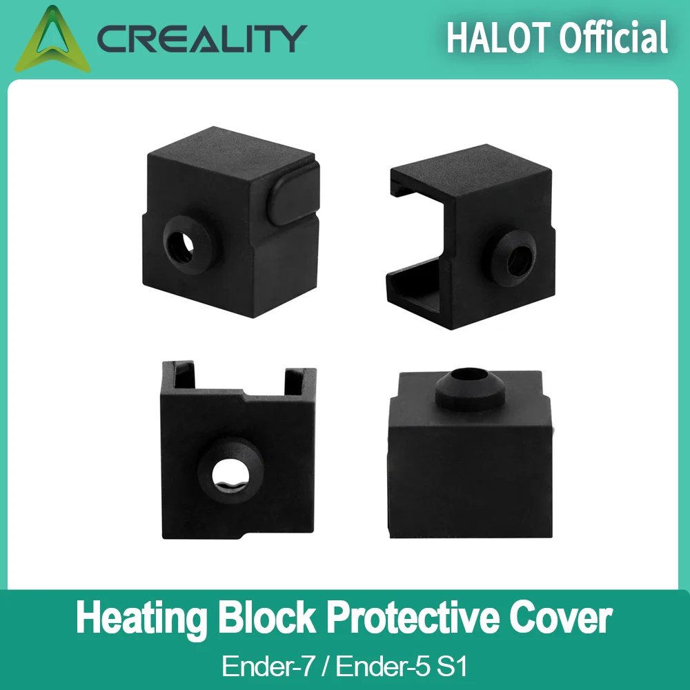 Creality Original Ender-5 S1 Heating Block Protective Cover  Silicone Rubber for Creality Ender-7 /Ender-5 S1 3D Printer Parts