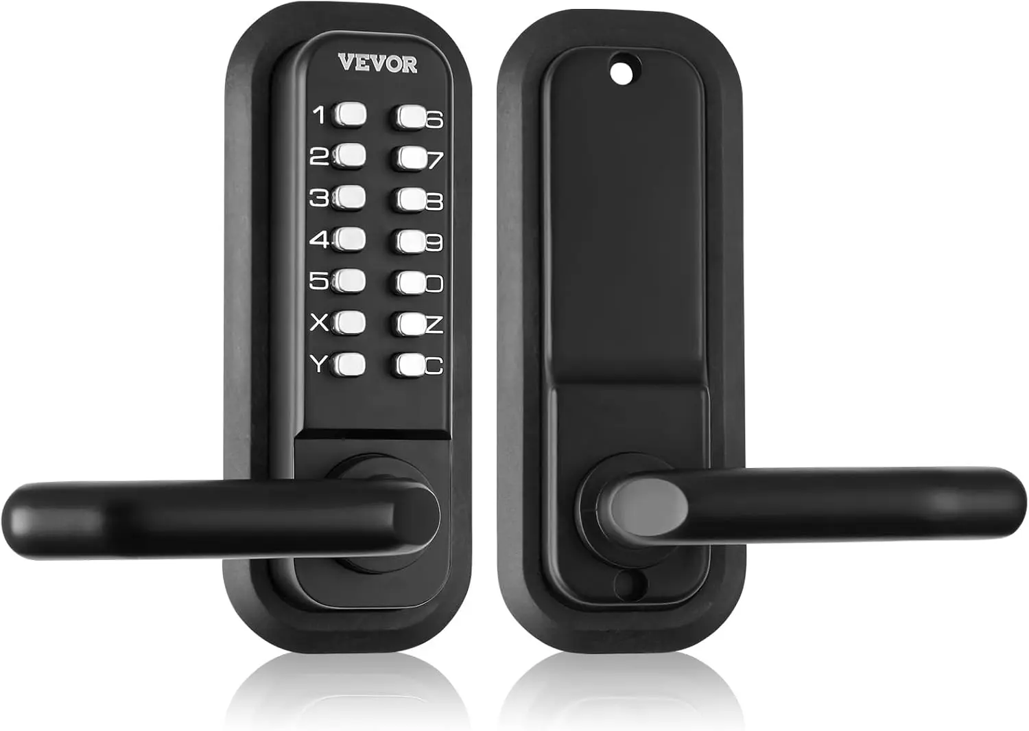 

Mechanical Keyless Entry Door Lock,14 Digit Keypad, Embedded Outdoor Gate Door Locks Set with Keypad and Handle, Easy to Install