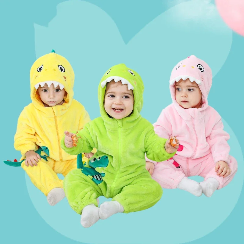 

Animal Dinosaur Infant Baby Boy Girl Romper Clothes Halloween Festival Onesie Baby Cosplay Costume Party Hooded Jumpsuit Pajamas