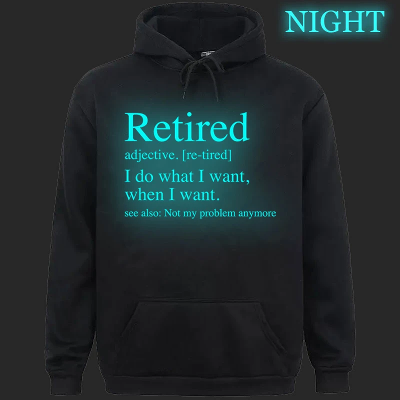 Y2K Letter Print Luminous Hoodie Men Clothes 