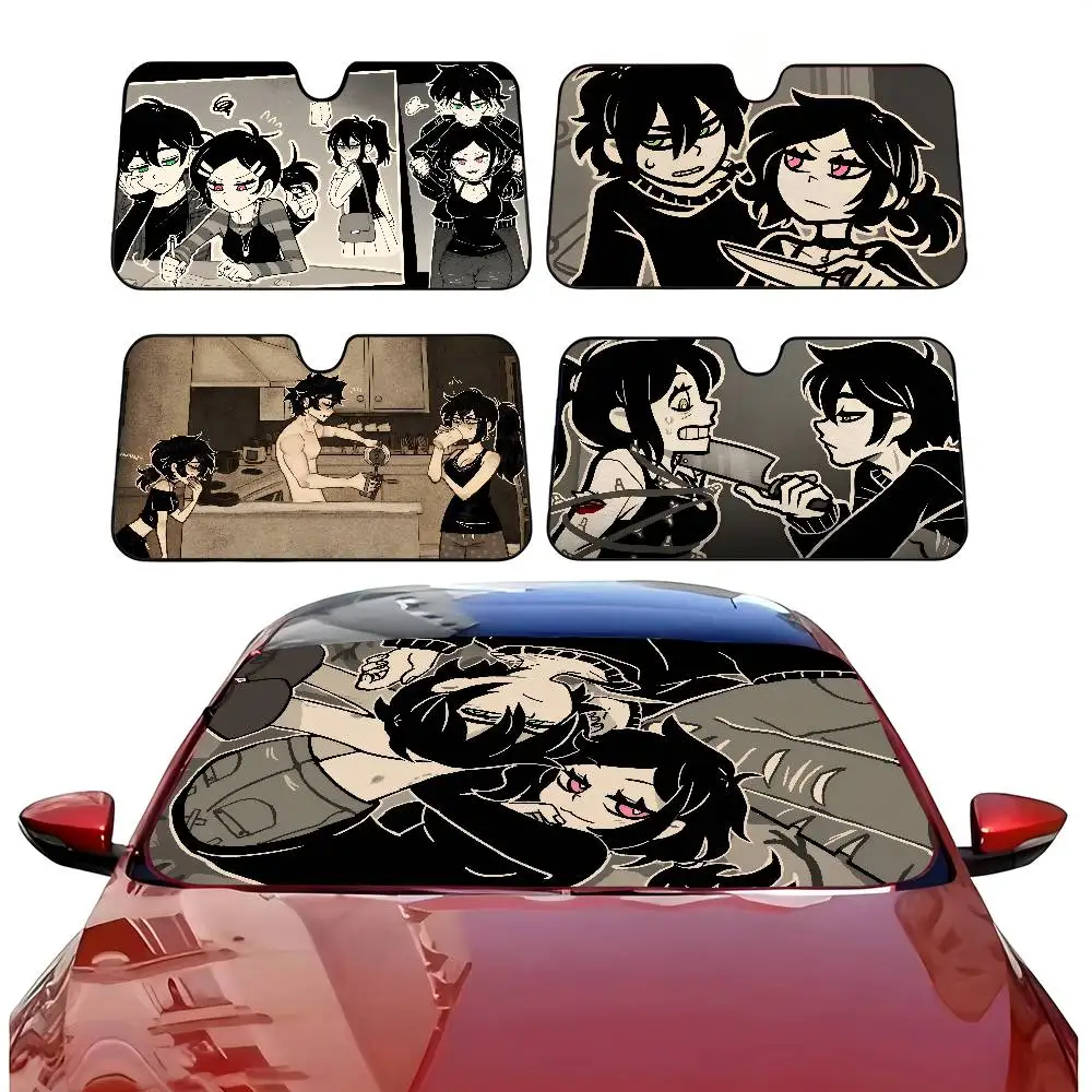 

Солнцезащитный козырек T-The Coffin Of Andy And Leyley Cute для автомобиля, милый солнцезащитный козырек-накидка для автомобиля, аксессуары для автомобиля