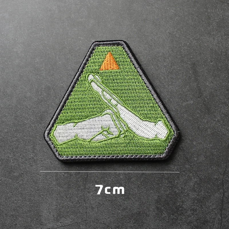 Green Boxing Personalized Pattern Embroidered Hook and Loop Patches Tactical Accessory Morale Emblem Backpack Decoration Sticker