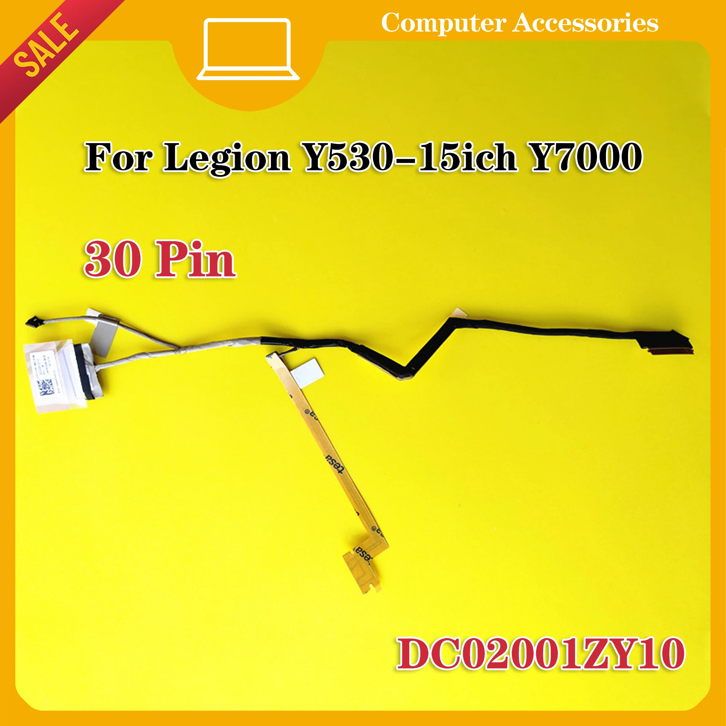 For Lenovo Y530-15ICH Y7000 LCD LVDS High-definition Display Flat Cable DC02001ZY10 Portable LCD Flat Cable