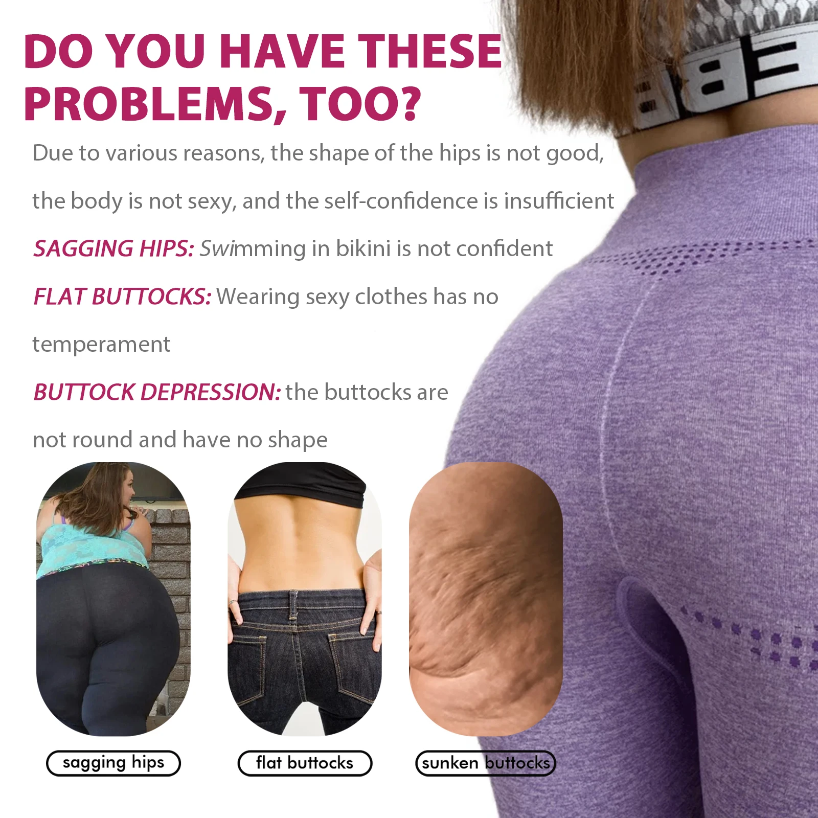 Hip Lifting Firming Essential Oil Improve Hip Sagging Plump Hip Serum Peach Butt Sexy Buttocks Moisturizing Nourish Body Care