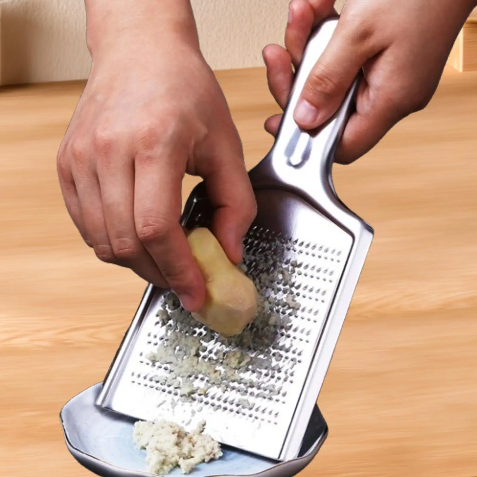 Терка для имбиря из нержавеющей стали, терка для чеснока для васаби, овощей, имбиря Терка для имбиря из нержавеющей стали, терка для чеснока для васаби, овощей, имбиря