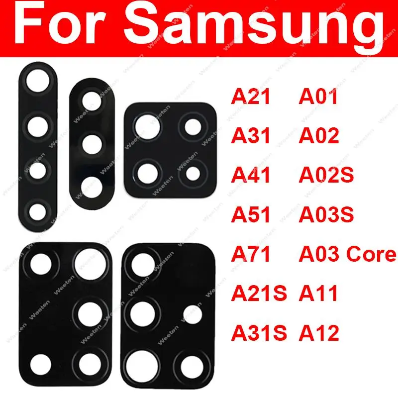 

Back Rear Camera Glass Lens Sticker For Samsung A11 A12 A21 A31 A41 A51 A71 A21S A31S A01 A02 A02S A03S A03 Core Repair Parts