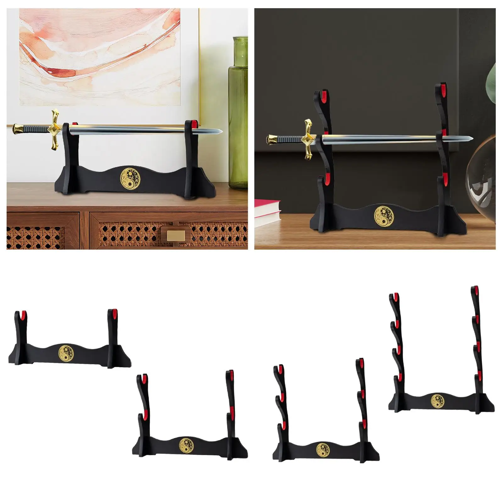 Desktop Sword Display Stand Table Decoration Decorative Sword Rack for Tanto