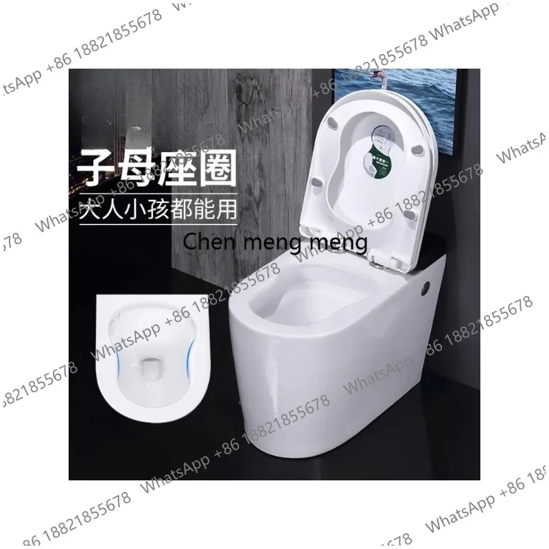 

Flush toilet Household bathroom Deodorant and splash-proof toilet Siphon water-saving silent toilet