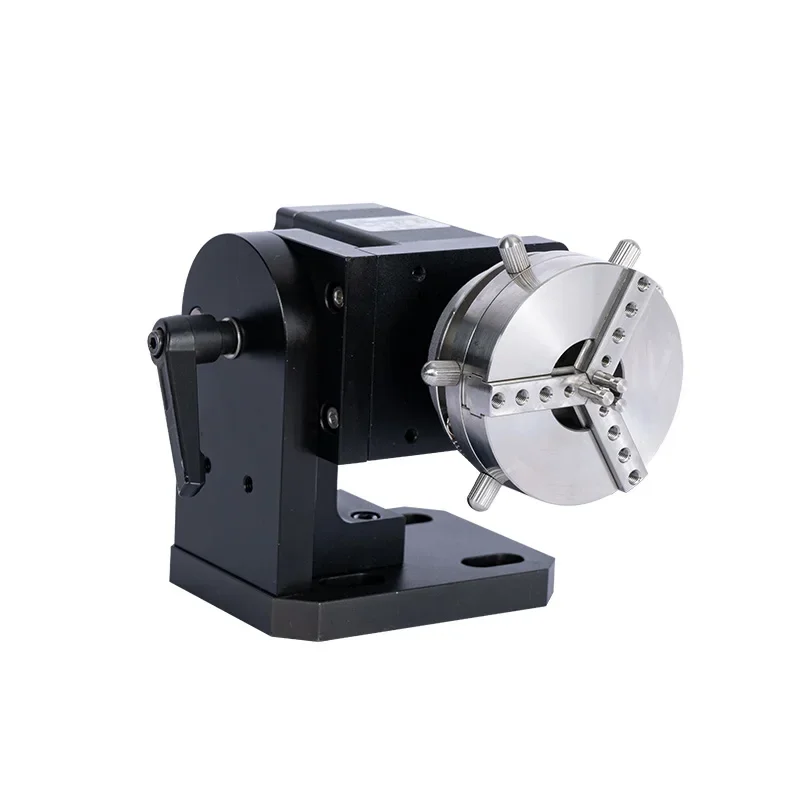 Laser marking machine miniature fast rotating shaft chuck, spring control