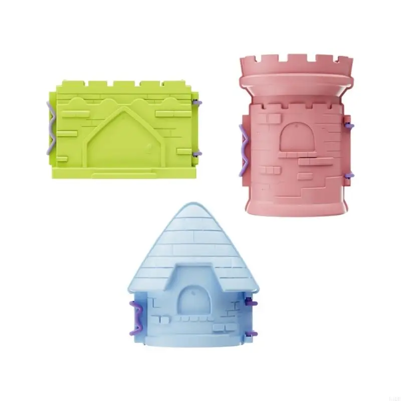 54DF プラスチック城型キット 砂と雪遊び用 想像力と家族の絆を促進するアクティビティ スノービーチ エンターテイメント