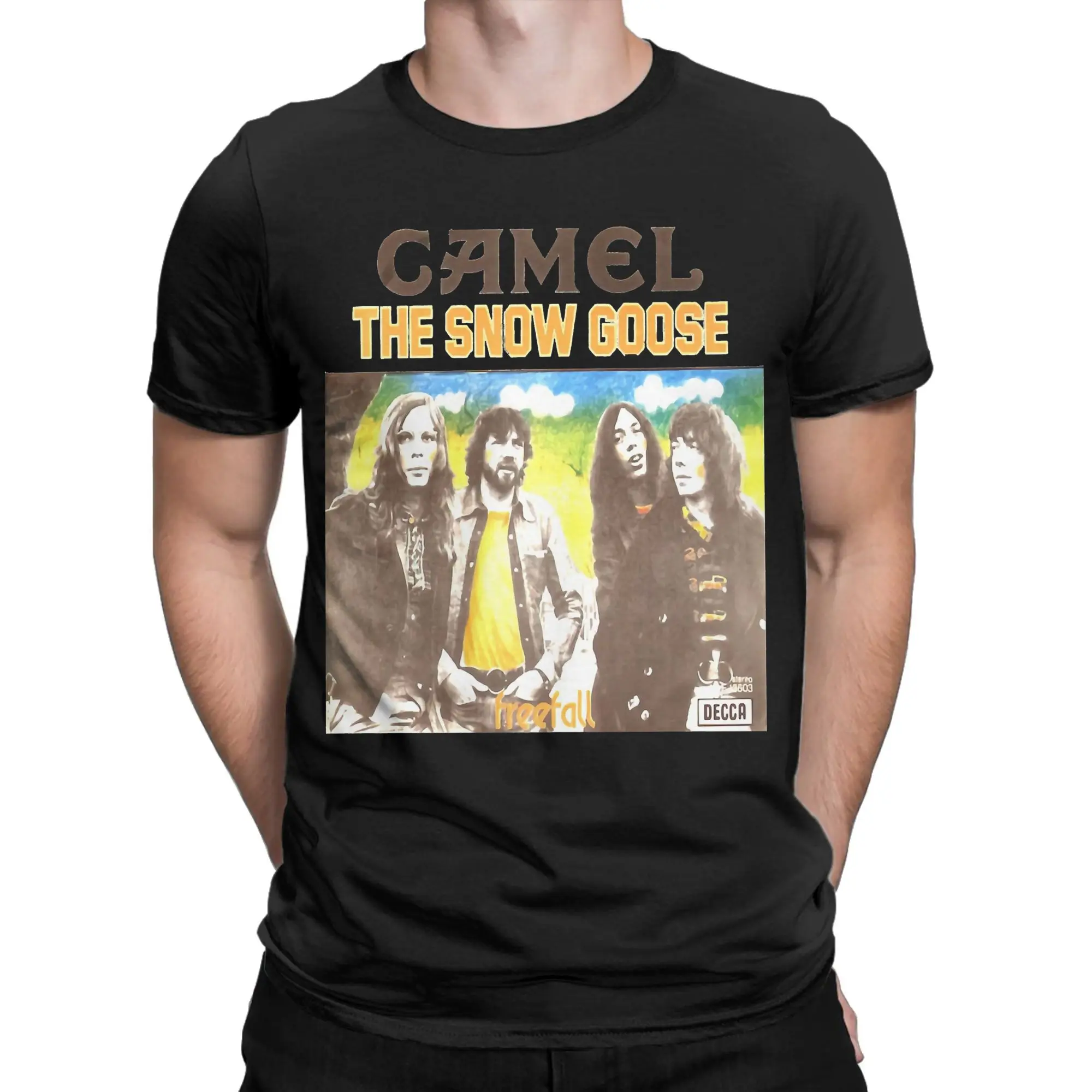 

Men Women Print camel mirage rock band T Shirt Tee 100% Cotton T-shirts Clothes