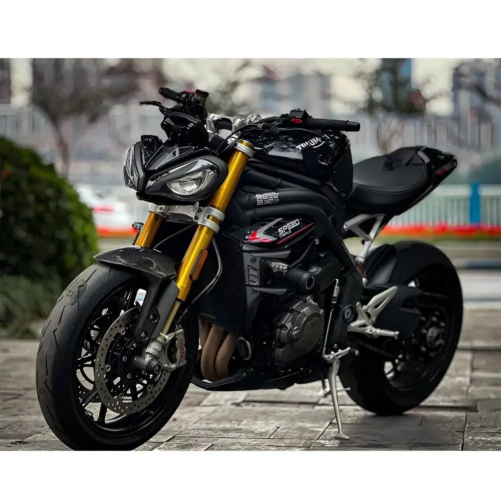 Per Triumph Speed Triple 1200 RS / RX Ala laterale Spoiler laterale SPOILERS FRONTALI 1200RS 2021-2025 Spoiler anteriore Spoiler inferiore flank