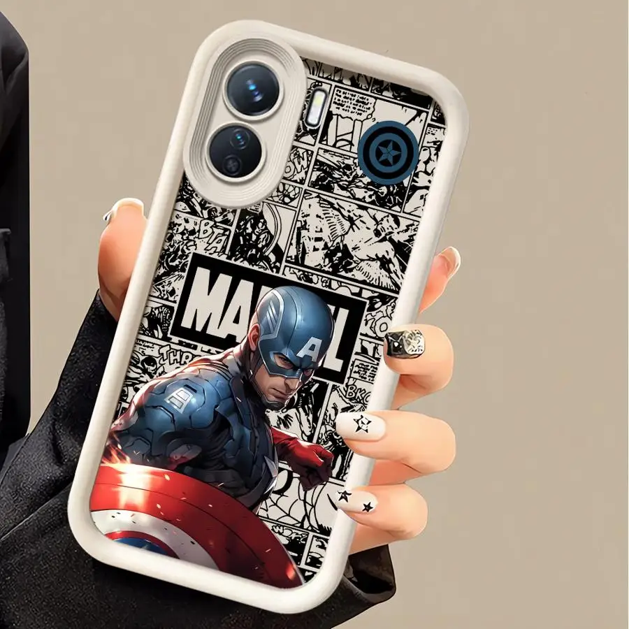 Funda de teléfono Spider Man Steve Rogers para Xiaomi Redmi Note 13 Pro 11 12 5G 12S 10 4G 11Pro 12ProPlus Funda a prueba de golpes