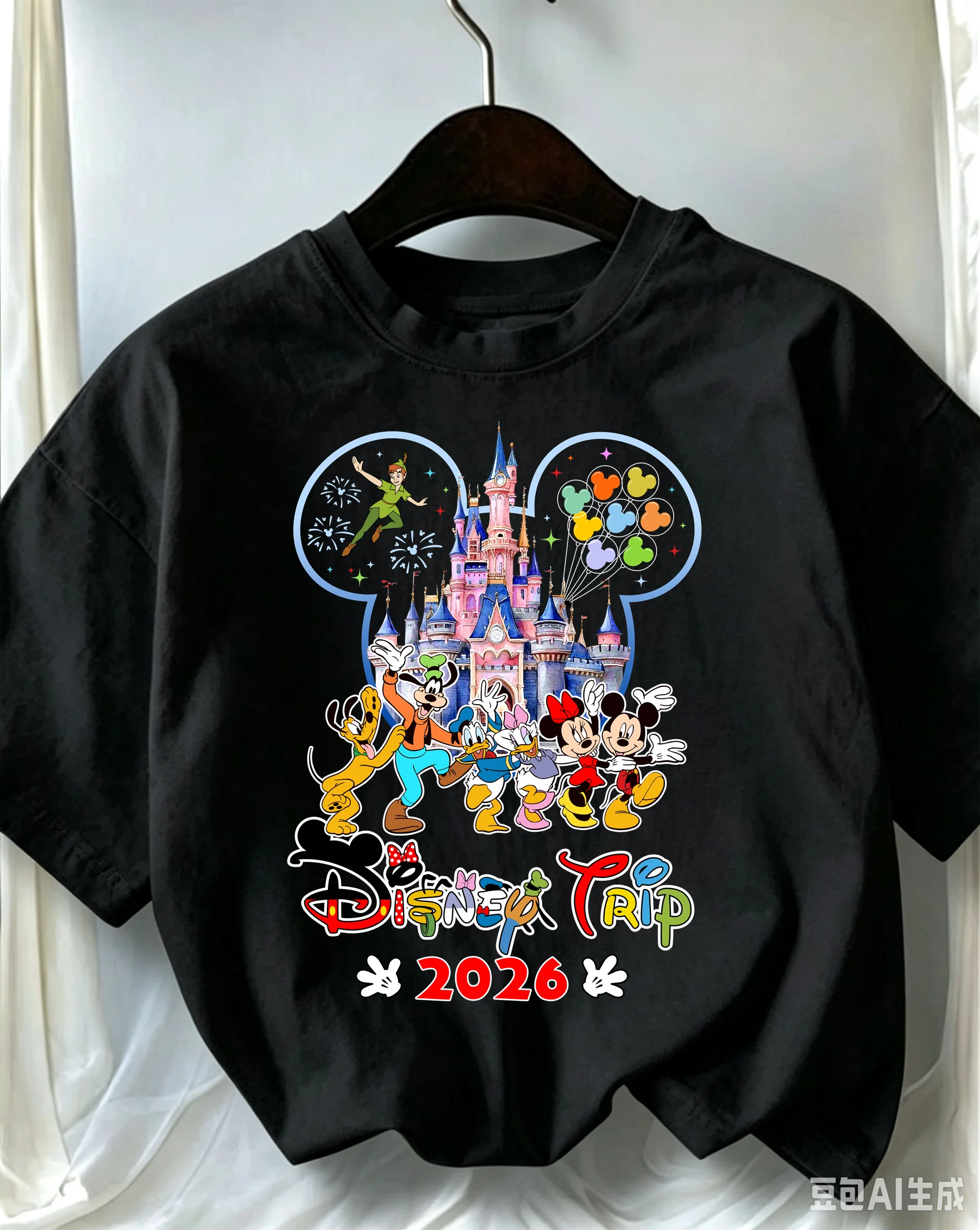2026 New Disney Princess Elsa Anna Print Girls T Shirt Summer Short Sleeve Soft Breathable Casual Kids Birthday Party Daily Wear