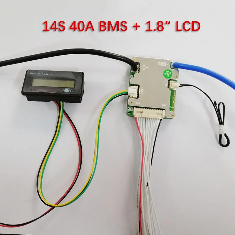 1.8 Inch LCD Screen for XiaoXiang BMS / JBD UART BMS 3S-32S Display SOC/Voltage/Current