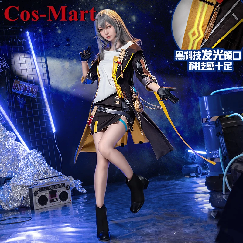 Cos-Mart Game Honkai: Star Rail Trailblazer Stelle Costume de Cosplay Magnifique Uniforme de Combat Tenue de Jeu de Rôle pour Activités et Fêtes