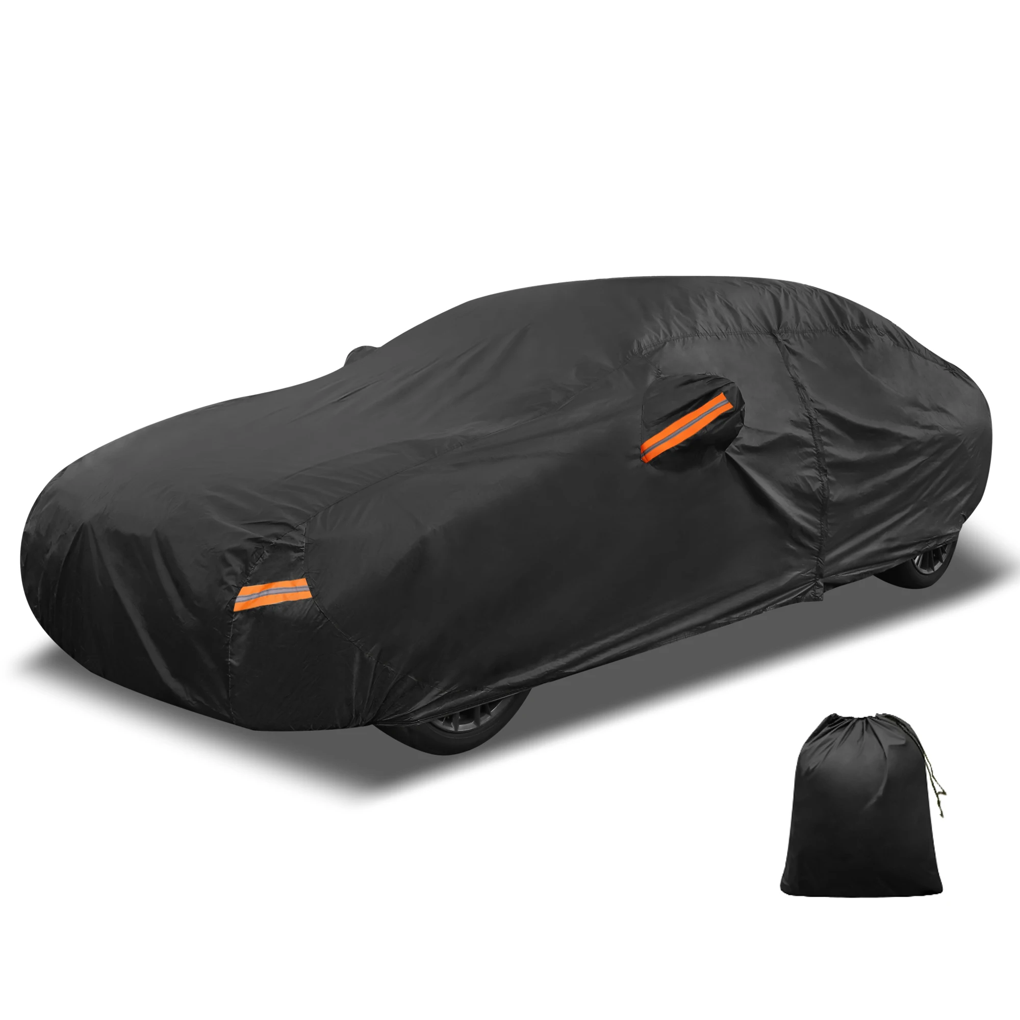 Car Cover for BMW 3 Series 2013-2025 Aluminum Film Outdoor Waterproof Sun Rain Snow Hail Protection with Driver Door Zipper