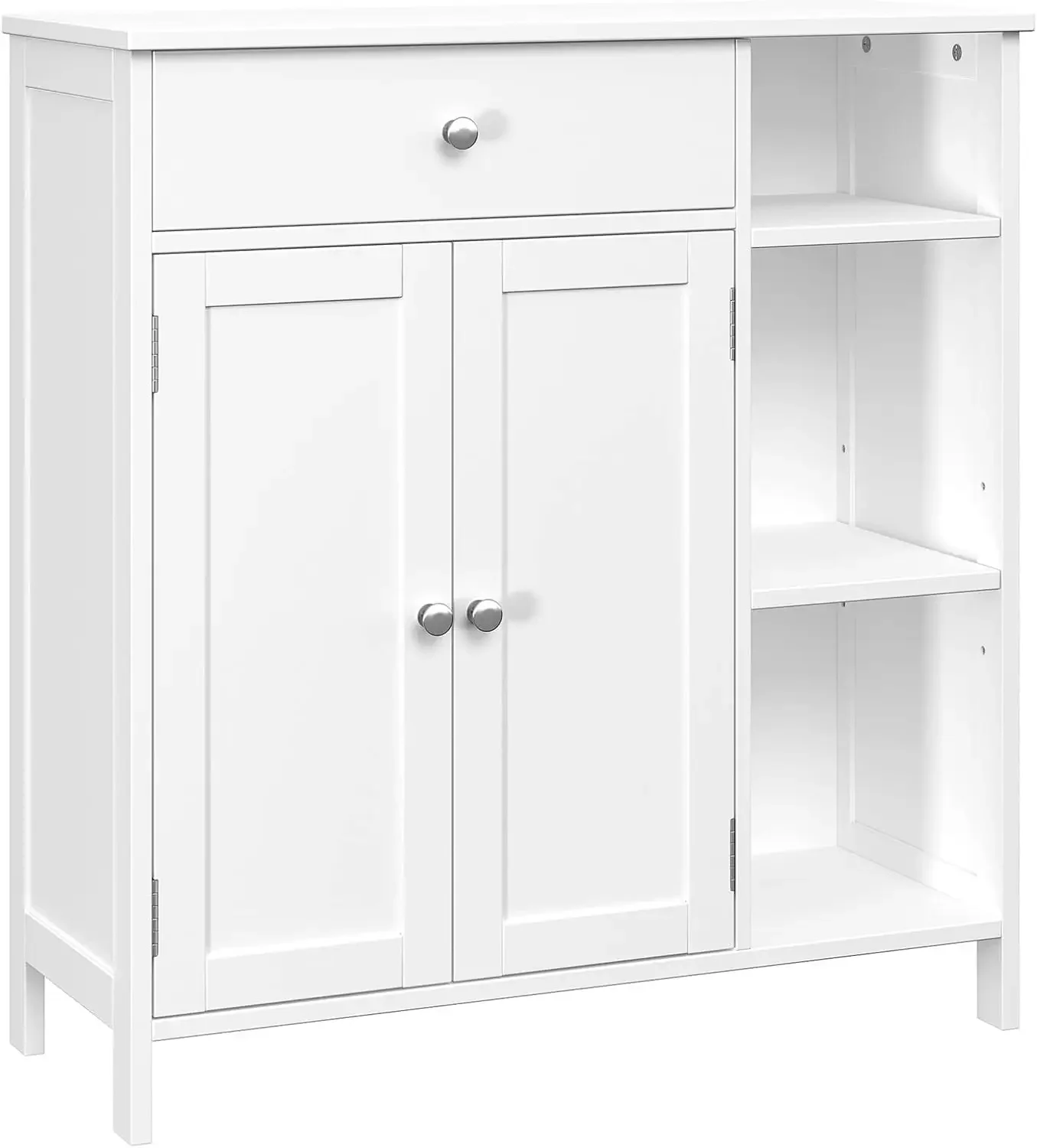 

Freestanding Bathroom Cabinet with Doors Bathroom Floor Cabinet with Drawer & Adjustable Shelf Kitchen Cupboard Storage Cabinet