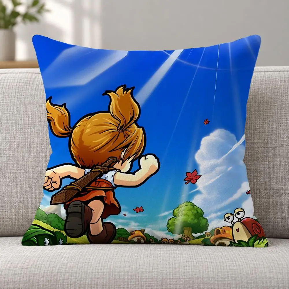 Game Adventure M-MapleStory Cushion Cover Soft Plush  throw pillow Sofa Bedroom Living Room Car Dorm Home Decor Gift