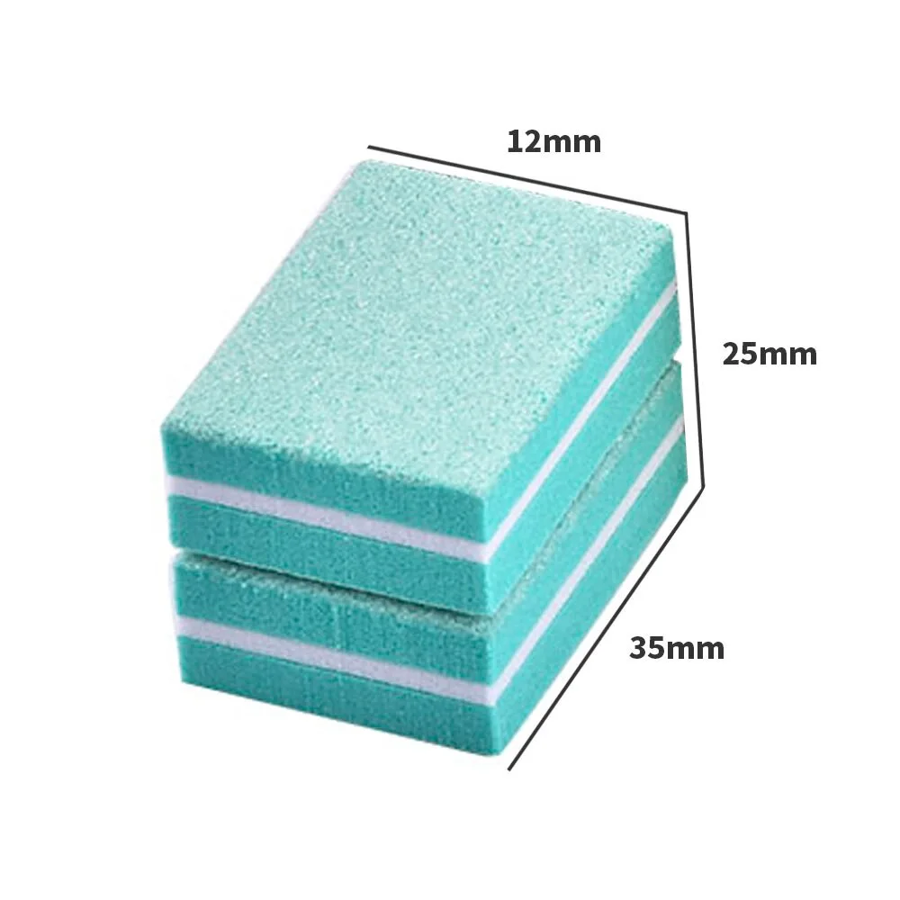 10 sztuk/partia Mini Gąbki Pilnik do Paznokci Bufor Ścierny Dwustronne Kolorowe Kwadratowe Bloki do Polerowania Paznokci Narzędzia do Manicure