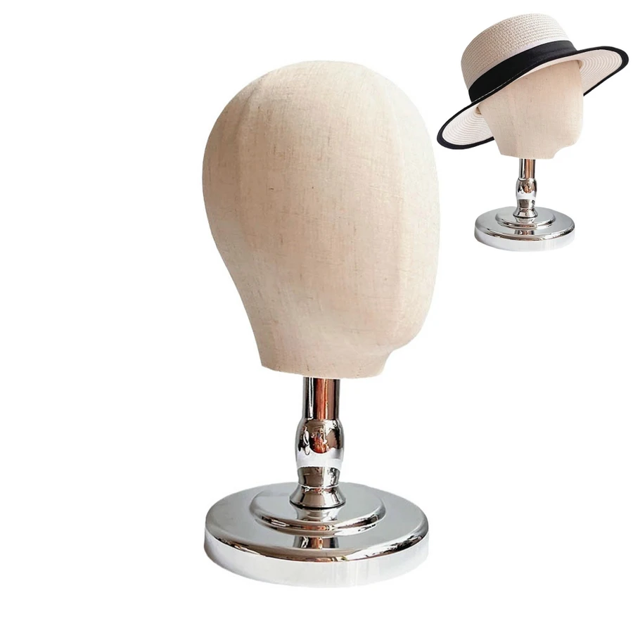 21 Inch Mannequin Head Wigs Head Stand Hat Holder With Stand Hat Display Mannequin Head For Cosmetology Hairdressing Hat Display