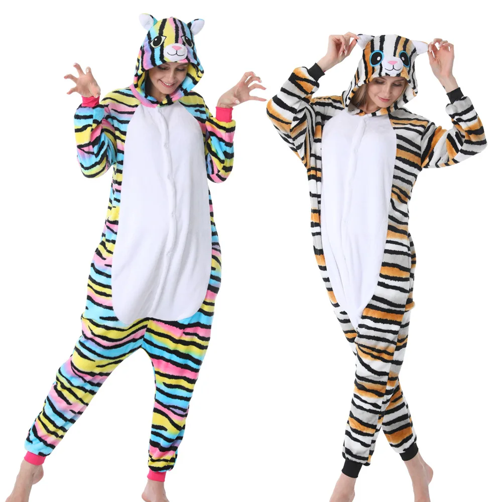 Animal Cartoon Jumpsuit Adult Children One-Piece Pajamas Full Body Sleepwear Baggy Loose Fitting Casual Chic Style