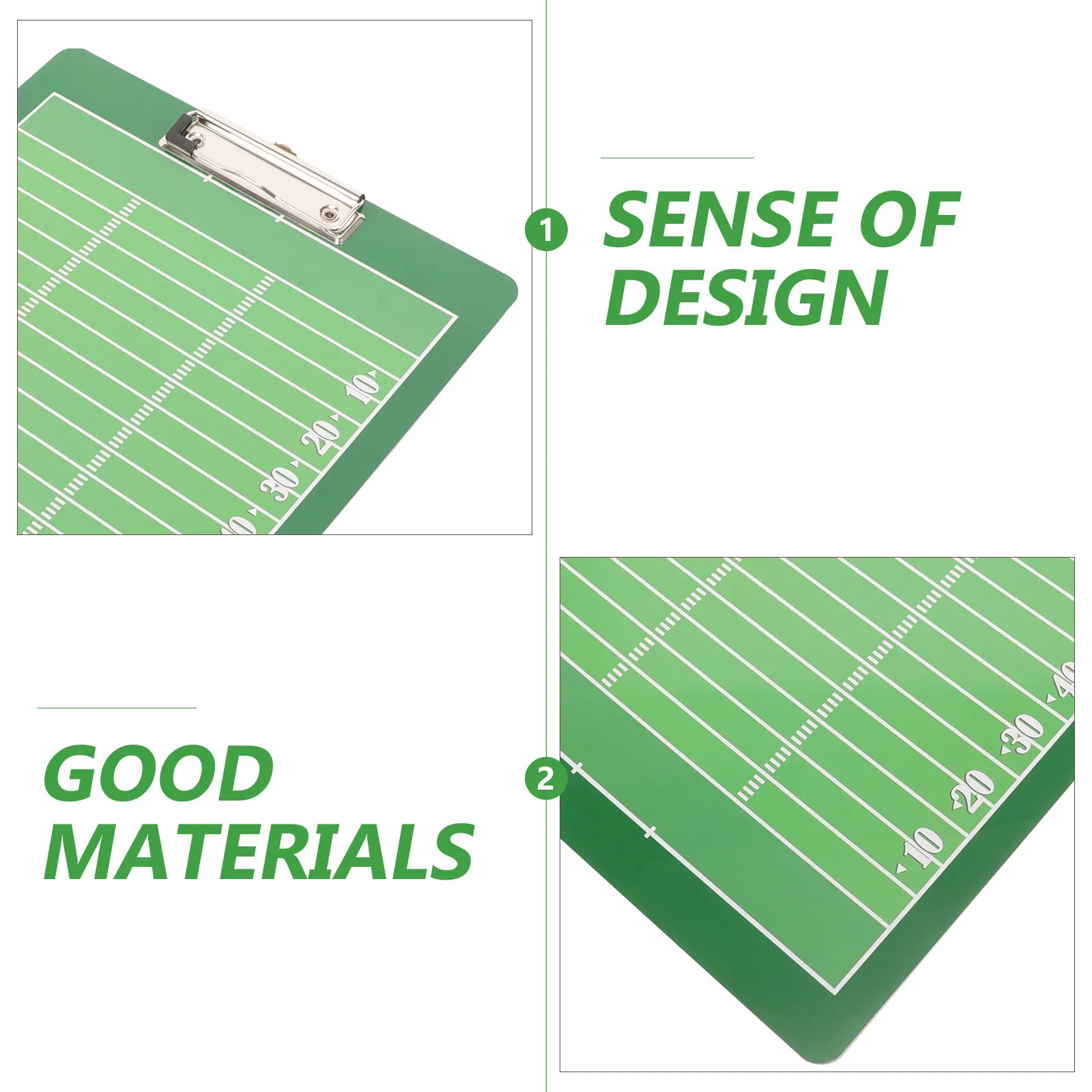 Football Coaches Board Stable PVC Waterproof Lightweight Dry Erase Football Training Board Sports Match Coaching Supplies