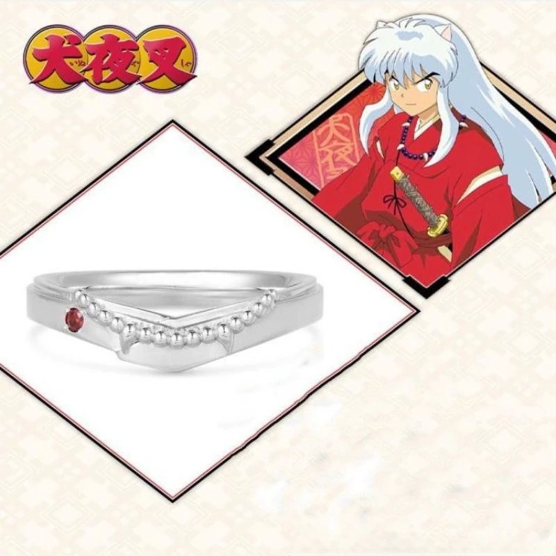 Inuyasha Sesshoumaru anime peripheral two-dimensional personality creative couple rings jewelry jewelry ring gifts wholesale