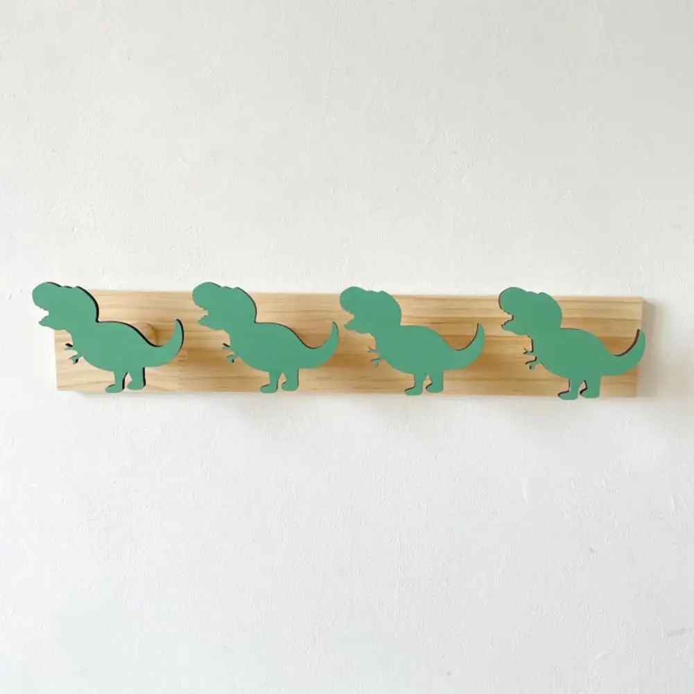 

Sturdy Coat Hook Dinosaur Shaped Wooden Coat Hook Rack for Bedroom Entryway Organization Strong Load-bearing Wall Mounted