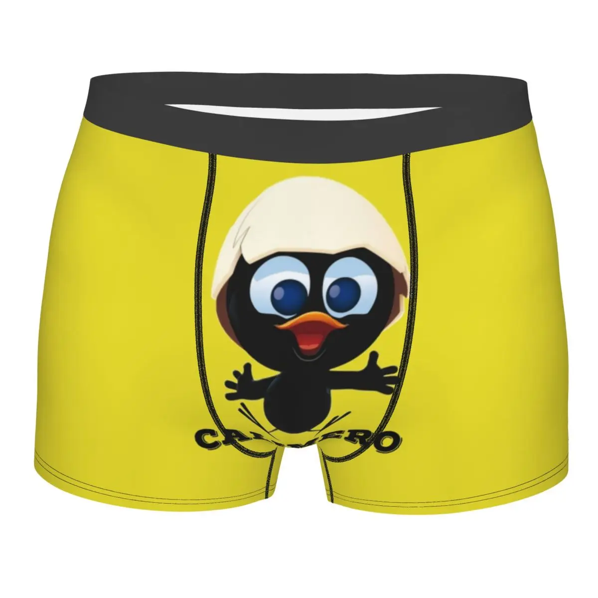 Cute Cartoon Chiken Calimero Underwear Men Sexy Print Custom Boxer Shorts Panties