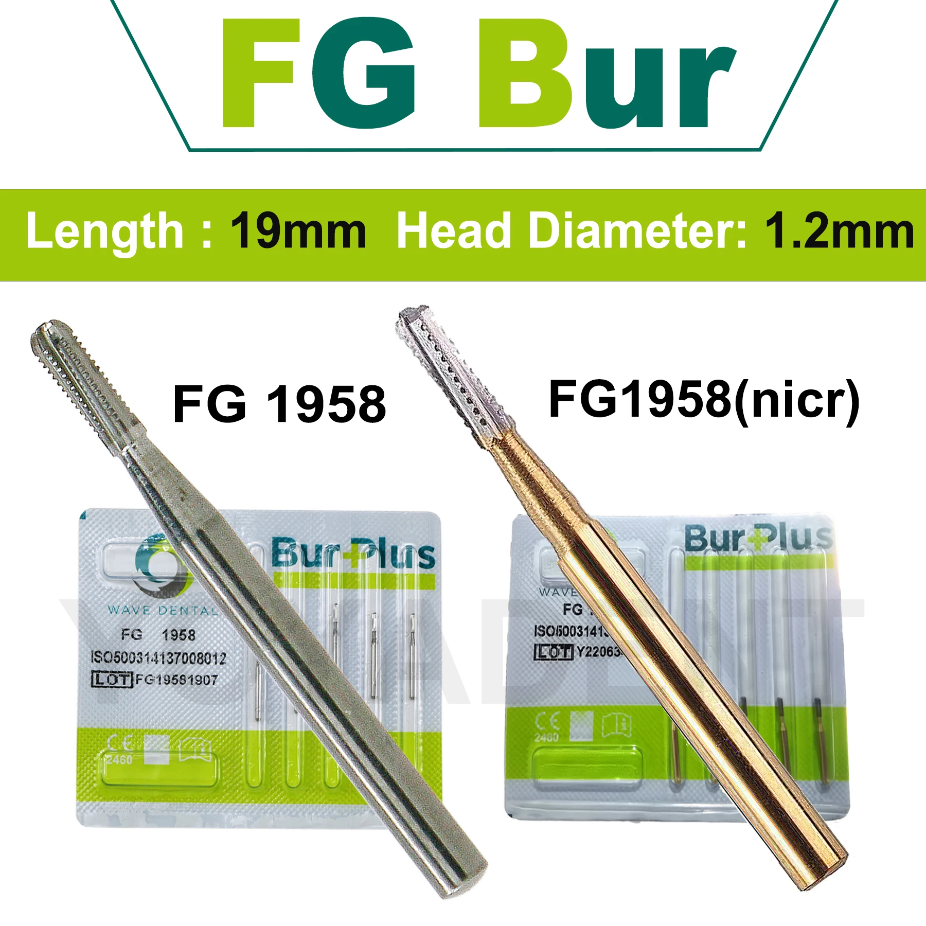 

WAVE стоматологические боры из карбида вольфрама, прямая ткань, головка, стоматология, клубника для высокоскоростного наконечника, 5 шт./упак.