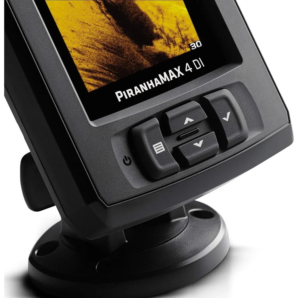 PIRANHAMAX 4 Fish Finder,Transom mount transducer included, Dual Beam Sonar，Tilt and swivel mount，Black