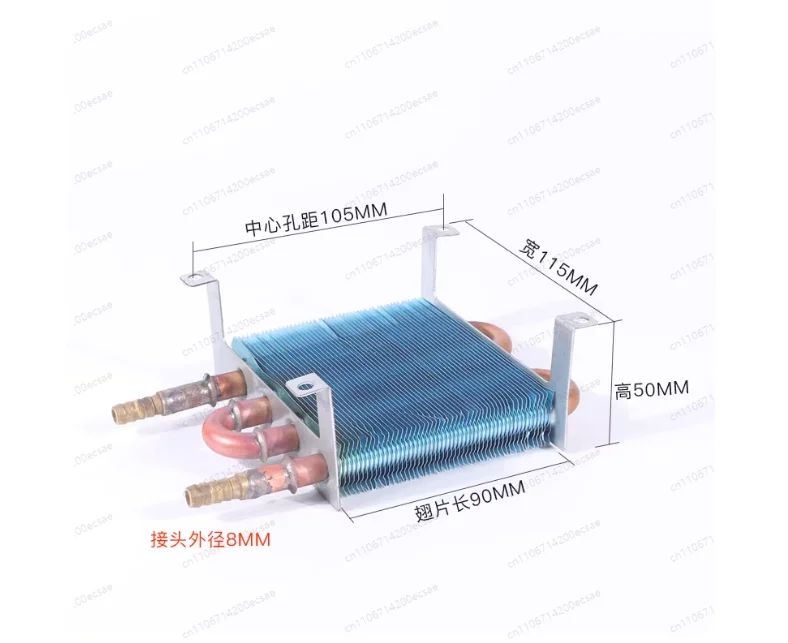 Petits radiateurs à condensateur en tube de cuivre utilisés dans les évaporateurs de réfrigérateurs et de congélateurs
