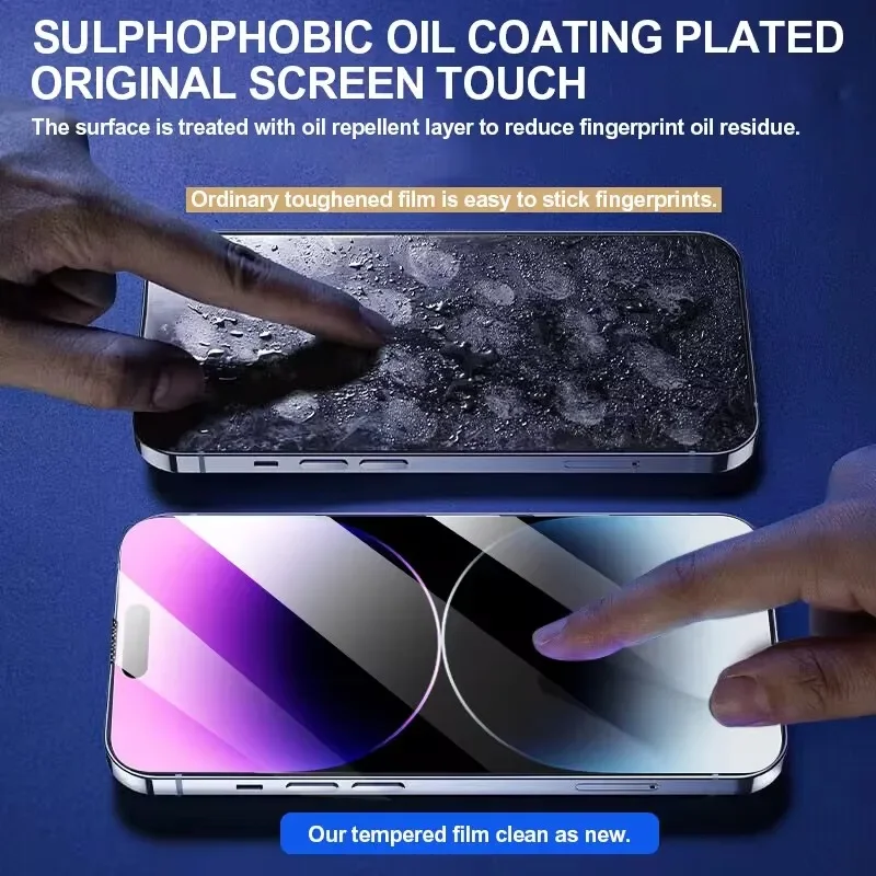 واقي شاشة من الزجاج المقسى لهاتف IPhone17 16 15 14 13 12 11 Pro Max لهاتف IPhone 6 6S 7 8 14 Plus SE XR X XS Max Glass