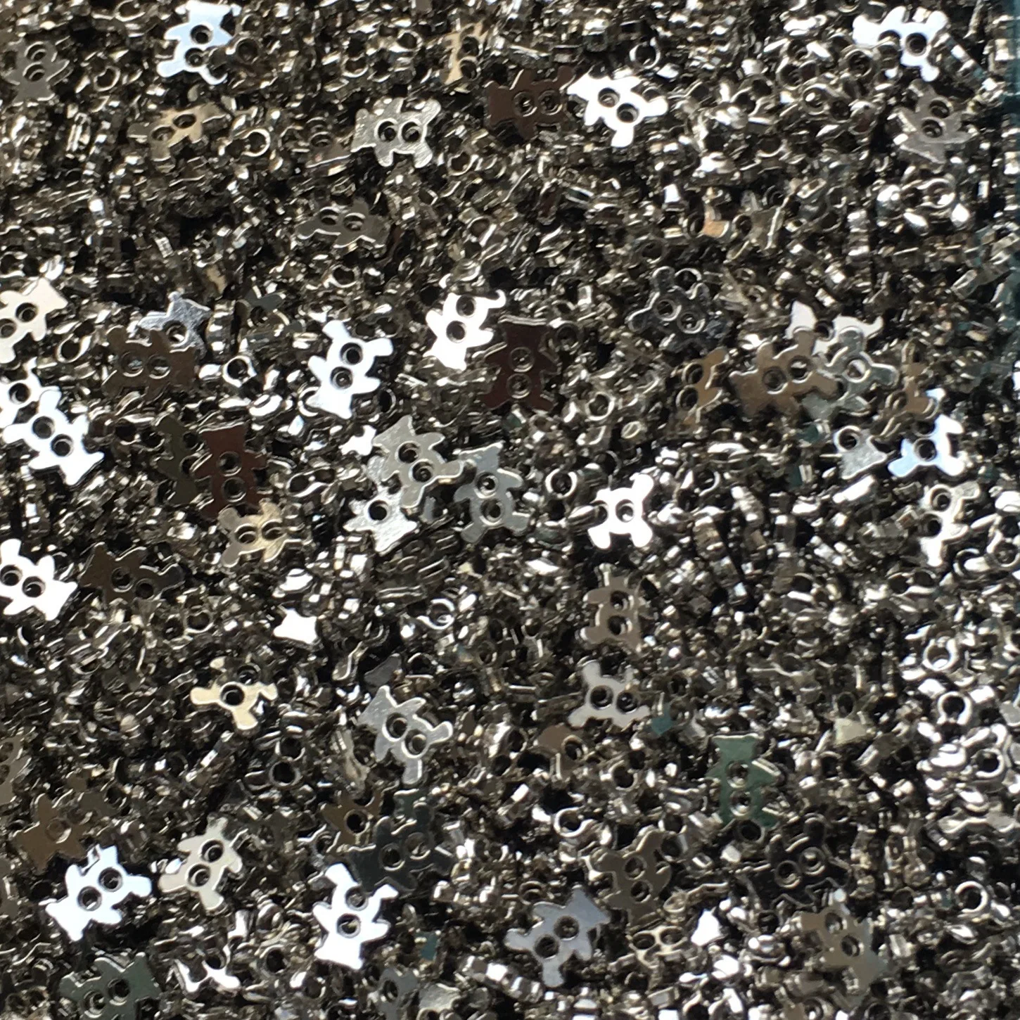 30pcs 6mm Mini Metal Buttons for 1Handmade Doll Clothes Round Buckles 2 Holes Scrapbooking Buttons Sewing Accessories