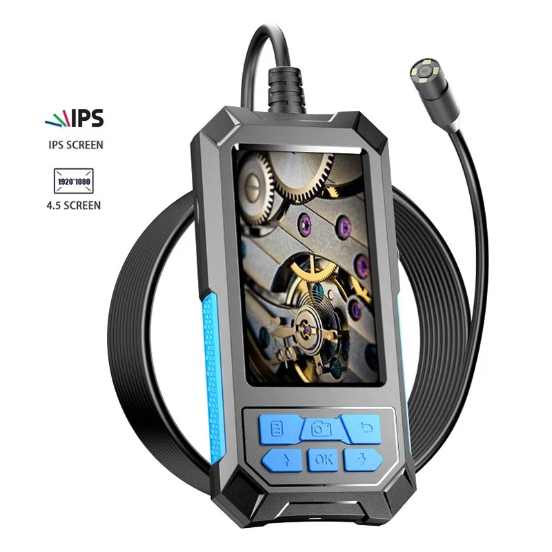 4.5nch 5MP 1944p 11mm Auto Focal  Industrial Screen Endsocope  CMOS Borescope Inspection Otoscope Camera Digital Microscope