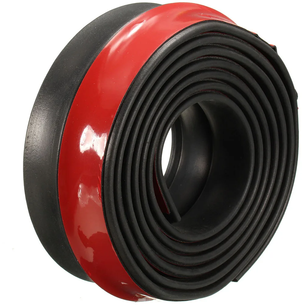 

1pc Car Bumper Protector Strip Universal Rubber Trim Cover For Front Rear Side Skirt Lip Extension Anti-Scratch Guard For Suv