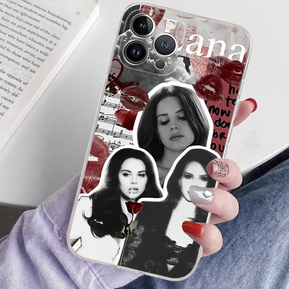 Lana Del Rey Singer Telefoonhoesje Siliconen Zacht Voor Iphone 15 14 13 12 11 Pro Mini Xs Max 8 7 6 Plus X Xs Xr Hoes