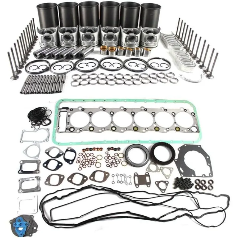 Комплект для капитального ремонта двигателя 6HK1 6HK1T для дизельного двигателя Isuzu 6HK1 6HK1T