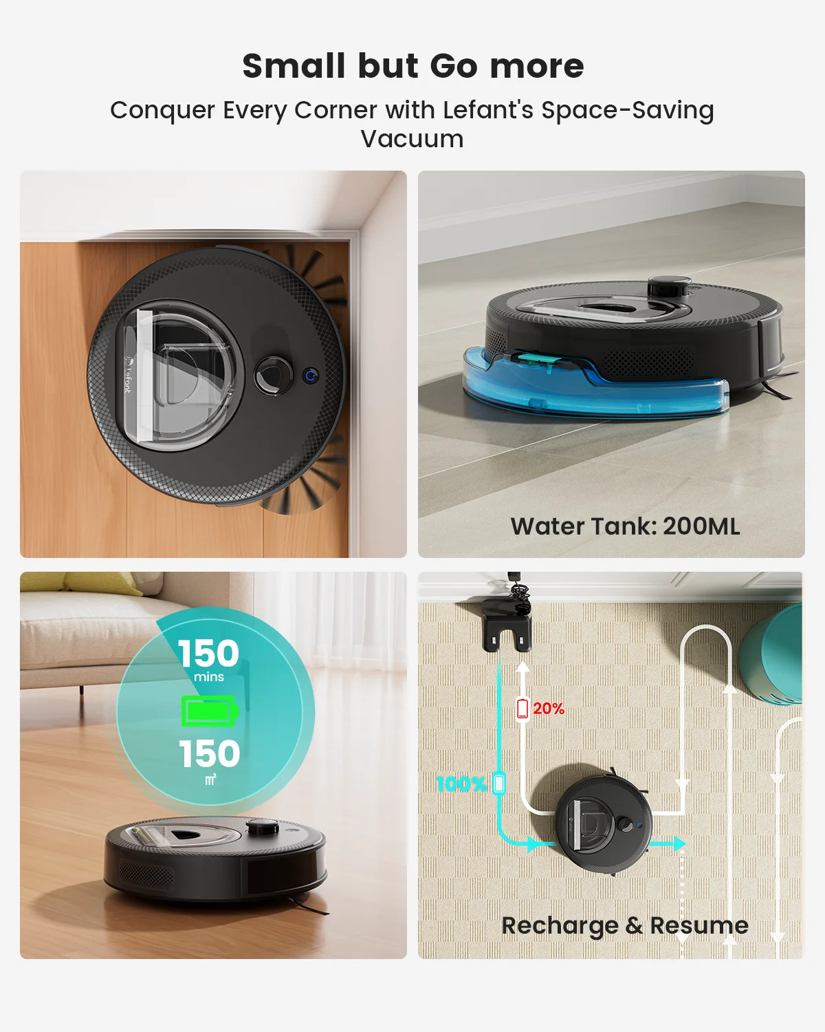Lefant M330 Pro M330S Robot Vacuum and Mop combo, 5000Pa,dTOF